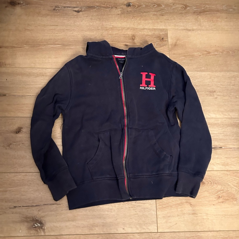 Tommy Hilfiger Kids Navy and Red Jacket